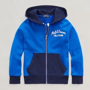 Polo Ralph Lauren Polo Team Full Zip Cotton Jersey Hoodie Toddler Boy Size 4T